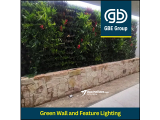 Green Wall & Lighting Installation   Industrial Machinery